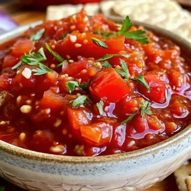 tomato jam recipe in a glass jar with red pepper flakes, lemon zest, and fresh tomatoes—perfect for small-batch canning, sandwiches, cheese boards, and roasted tomato jam lovers.