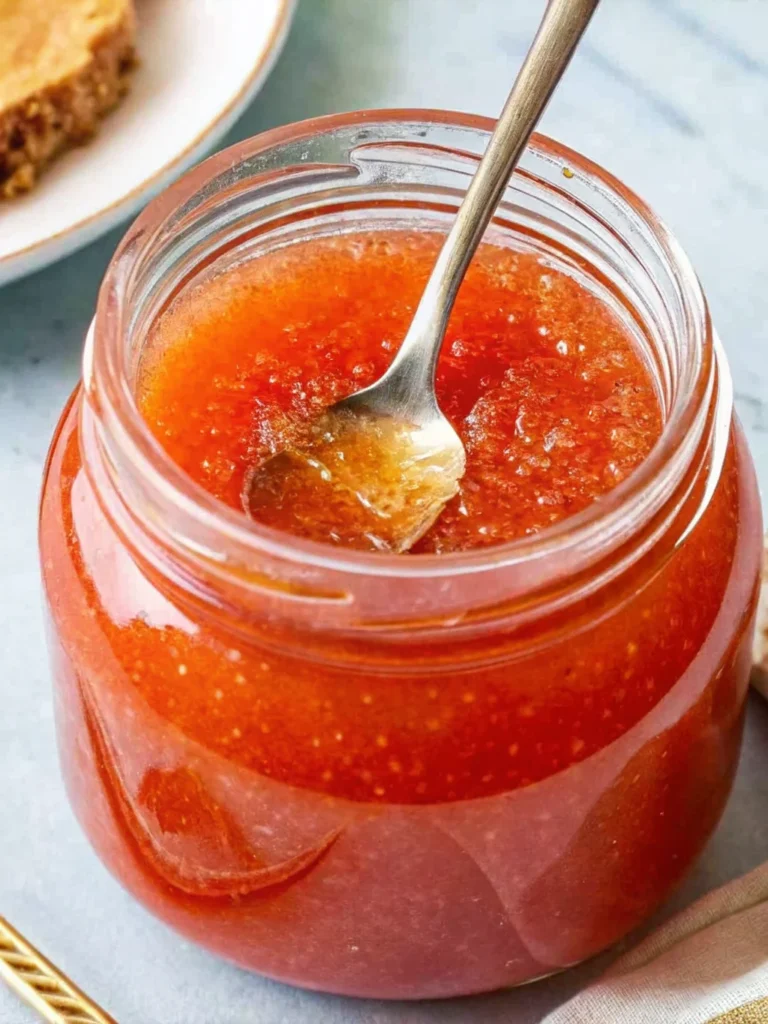 Homemade quince jam recipe showing golden quinces being grated and transformed into ruby red jam in glass jars